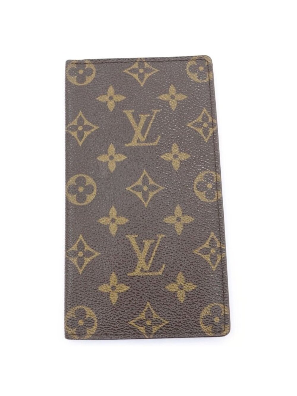 Louis Vuitton Monogram Porte Valeurs Cartes Credit Wallet Card Case Brown